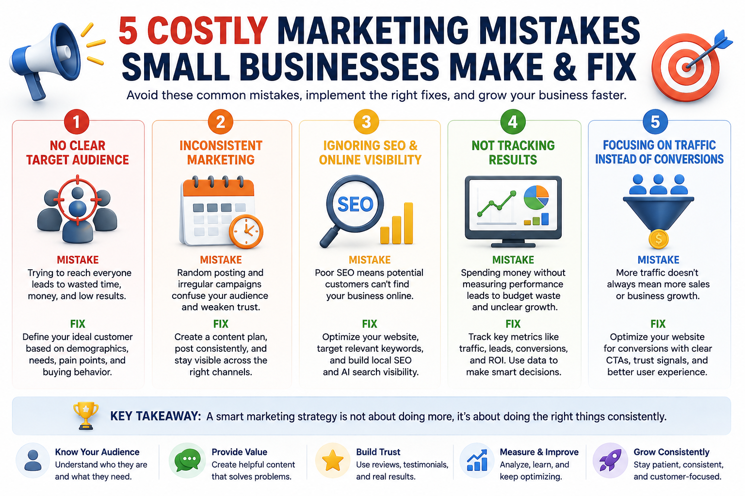 5 Costly Marketing Mistakes Small Businesses Make & Fix