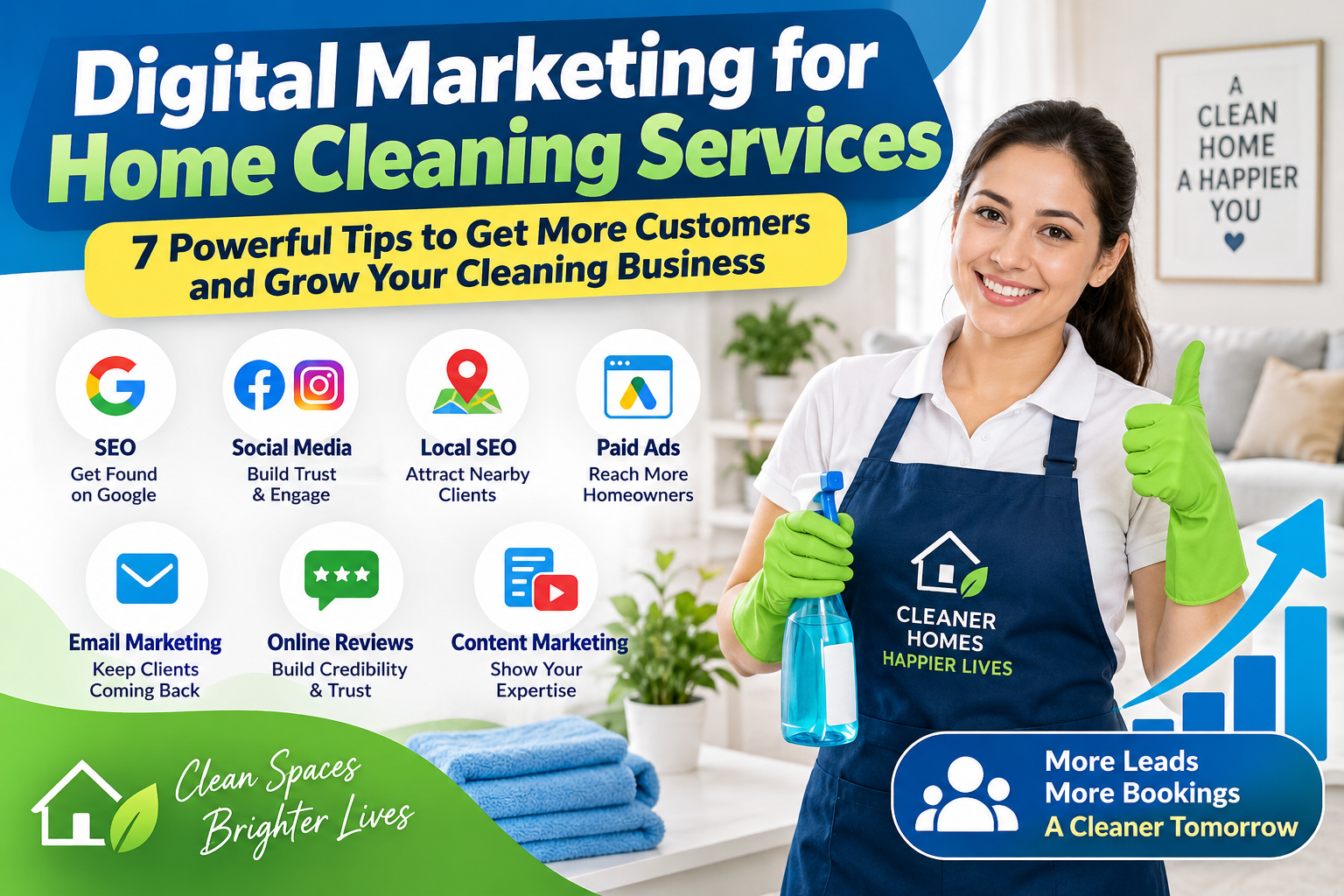 7 Powerful Digital Marketing for Home Cleaning Services Tips